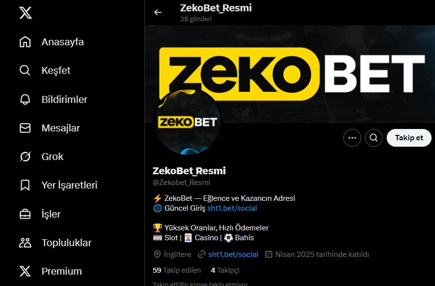 Zekobet Twitter